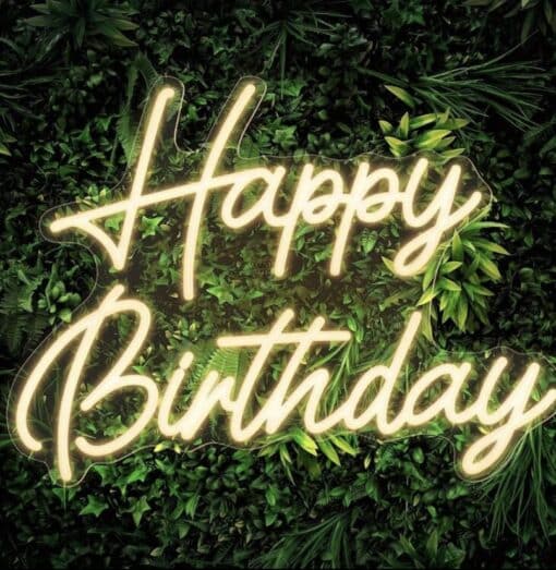 Happy Birthday LED skilt